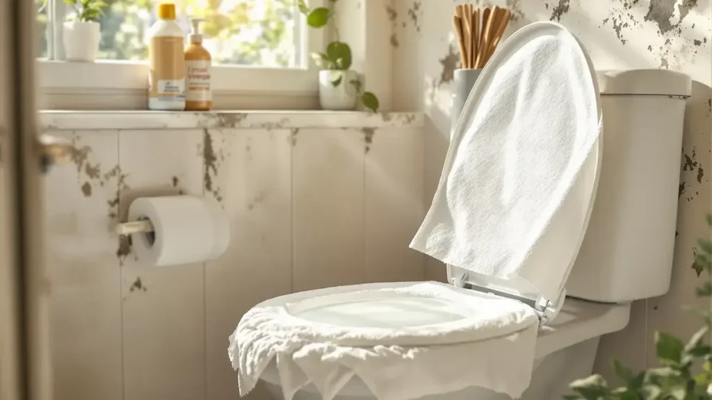 Un problema comune in bagno trova una soluzione inaspettata con carta igienica e aceto
