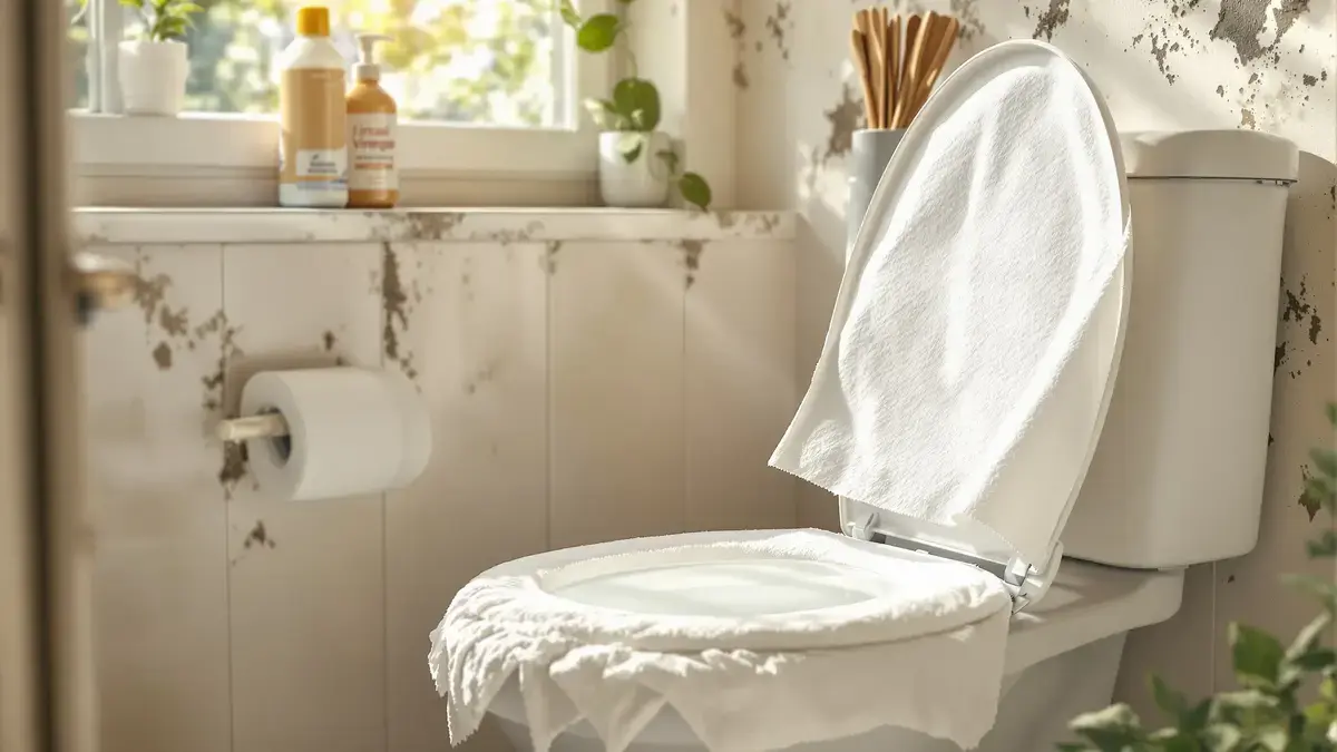 Un problema comune in bagno trova una soluzione inaspettata con carta igienica e aceto