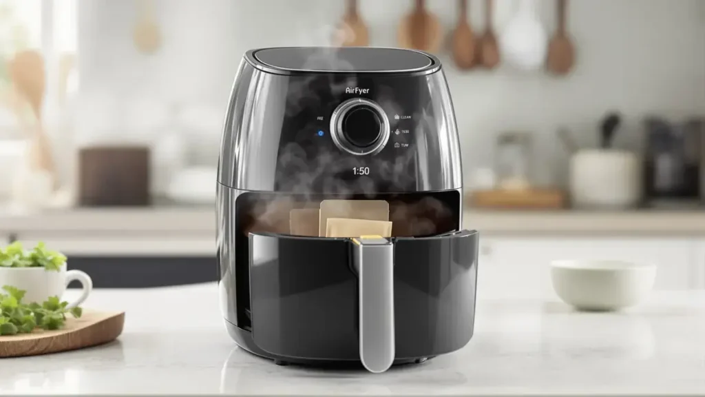 Questa sconosciuta astuzia con un sacchetto di tè rivoluzionerà la pulizia del tuo airfryer
